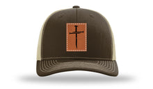 Load image into Gallery viewer, 3 Nails Cross Leather Patch Richardson 112 Hat