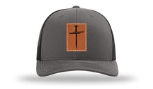 Load image into Gallery viewer, 3 Nails Cross Leather Patch Richardson 112 Hat