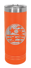 Load image into Gallery viewer, Tennessee Tri-Star Flag Laser Engraved Skinny Tumbler (Etched)

