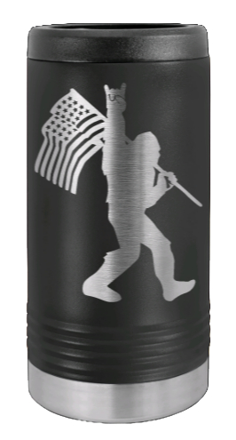 Squach Flag Laser Engraved Slim Can Insulated Koosie