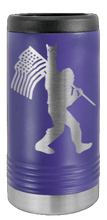 Load image into Gallery viewer, Squatch Flag Laser Engraved Slim Can Insulated Koosie
