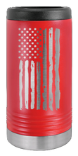 Load image into Gallery viewer, Distressed Flag Laser Engraved Slim Can Insulated Koosie
