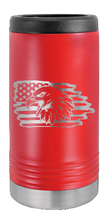 Load image into Gallery viewer, Eagle Flag 2 Laser Engraved Slim Can Insulated Koosie
