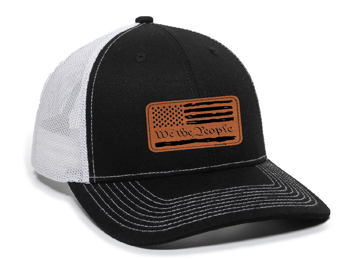 Leather Patch Hat We the People 