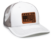 Load image into Gallery viewer, Lets Go Brandon Flag Leather Patch Hat
