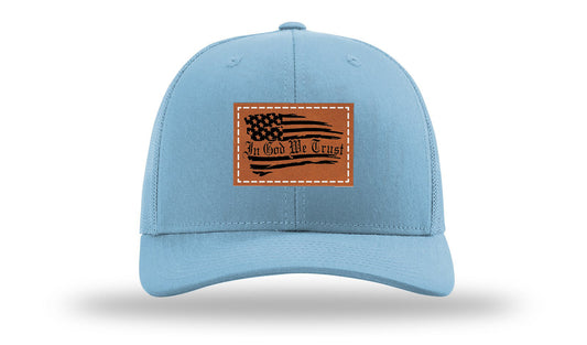 In God We Trust Leather Patch Richardson 112 Hat