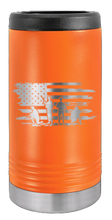 Load image into Gallery viewer, Vet Flag Laser Engraved Slim Can Insulated Koosie
