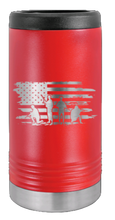 Load image into Gallery viewer, Vet Flag Laser Engraved Slim Can Insulated Koosie
