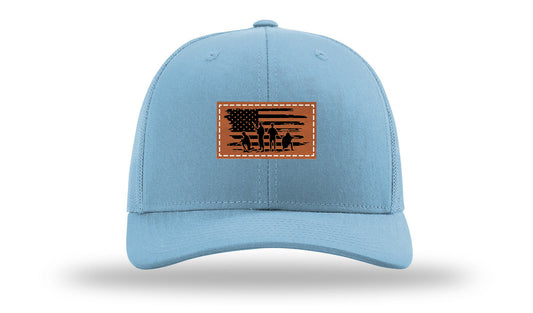 Vet Flag Leather Patch Richardson 112 Hat