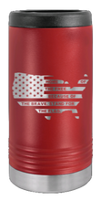 Load image into Gallery viewer, Home Of The Free Flag Laser Engraved Slim Can Insulated Koosie
