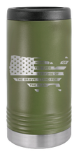 Load image into Gallery viewer, Home Of The Free Flag Laser Engraved Slim Can Insulated Koosie
