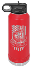 Load image into Gallery viewer, Don&#39;t Tread On Me Snake Laser Engraved Water Bottle (Etched)
