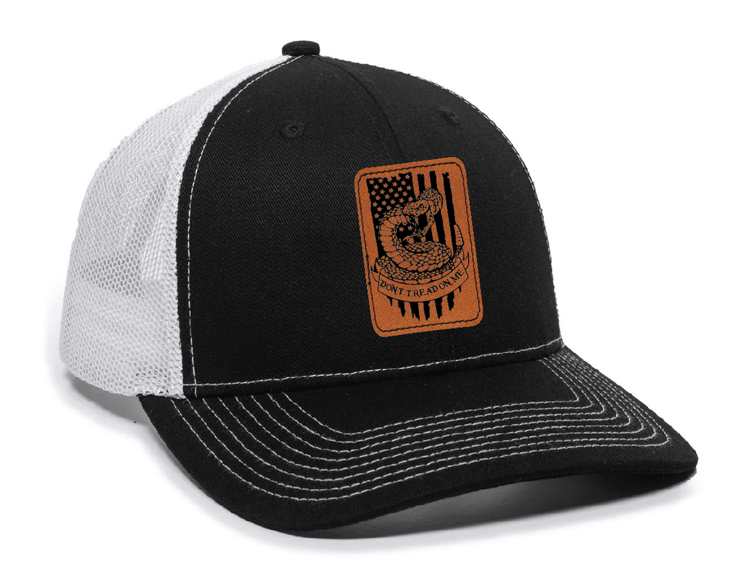 Dont Tread On Me 2 Leather Patch Hat