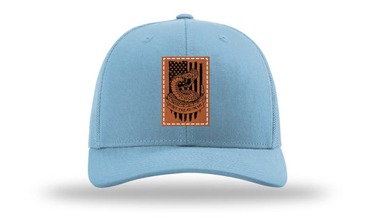 Don't Tread On Me Snake Leather Patch Richardson 112 Hat