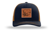 Load image into Gallery viewer, Heart Flowers Stethoscope Leather Patch Richardson 112 Hat