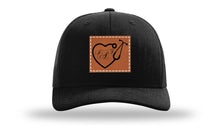 Load image into Gallery viewer, Heart Stethoscope with Monogram Leather Patch Richardson 112 Hat
