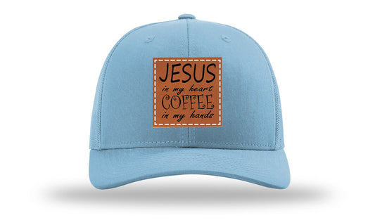 Jessus in My Heart Leather Patch Richardson 112 Hat