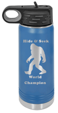 Load image into Gallery viewer, Sasquatch Hide And Seek World Champion Laser Engraved Water Bottle
