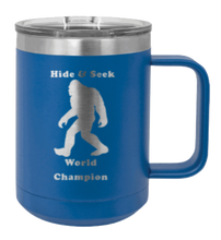 Load image into Gallery viewer, Sasquatch Hide and Seek Champion Laser Engraved Mug (Etched)

