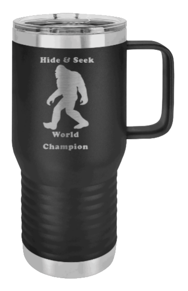 Sasquatch Hide and Seek Champion Laser Engraved Mug (Etched)