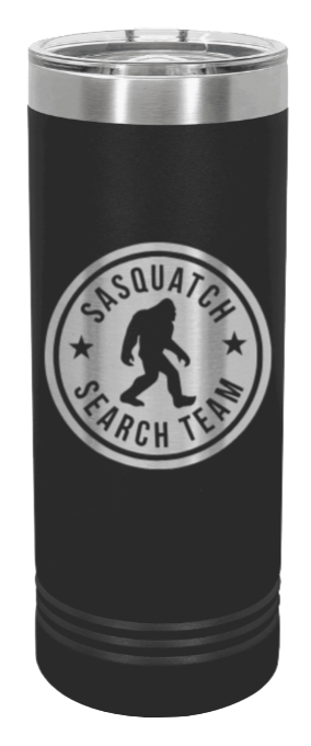 Sasquatch Search Team Laser Engraved Skinny Tumbler (Etched)