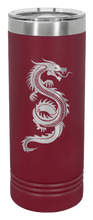 Load image into Gallery viewer, Dragon Laser Engraved Skinny Tumbler (Etched)
