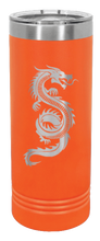 Load image into Gallery viewer, Dragon Laser Engraved Skinny Tumbler (Etched)
