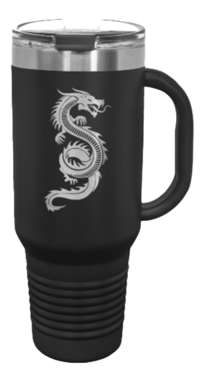 Dragon 40oz Handle Mug Laser Engraved