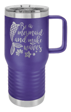Load image into Gallery viewer, Be A Mermaid Laser Engraved Mug (Etched)
