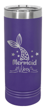 Load image into Gallery viewer, Mermaid Laser Engraved Skinny Tumbler (Etched)
