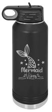 Load image into Gallery viewer, Mermaid Laser Engraved Water Bottle
