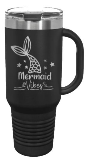 Mermaid 40oz Handle Mug Laser Engraved
