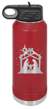Load image into Gallery viewer, Nativity Laser Engraved Water Bottle (Etched)
