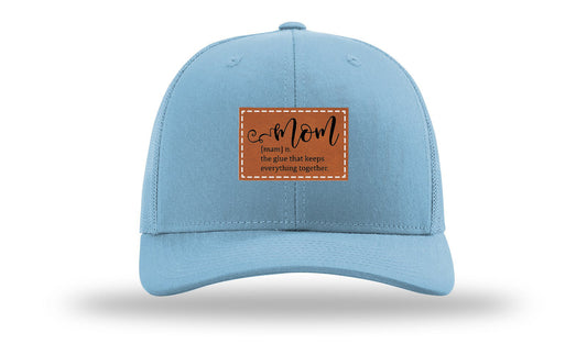 Mom Defined Leather Patch Richardson 112 Hat