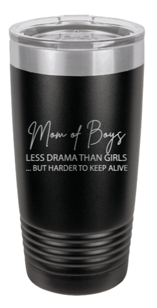 Mom Of Boys (CUSTOM) Laser Etched Tumbler