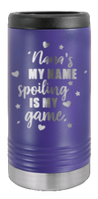 Load image into Gallery viewer, Spoiling Is My Game Nana Laser Engraved Slim Can Insulated Koosie
