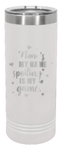 Load image into Gallery viewer, Spoiling Is My Game Nana Laser Engraved Skinny Tumbler (Etched)
