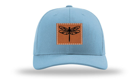 Dragonfly Leather Patch Richardson 112 Hat