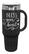 Load image into Gallery viewer, Bless Your Heart 40oz Handle Mug Laser Engraved
