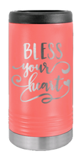Load image into Gallery viewer, Bless Your Heart Laser Engraved Slim Can Insulated Koosie
