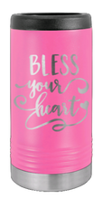 Load image into Gallery viewer, Bless Your Heart Laser Engraved Slim Can Insulated Koosie
