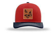 Load image into Gallery viewer, Butterflies Leather Patch Richardson 112 Hat