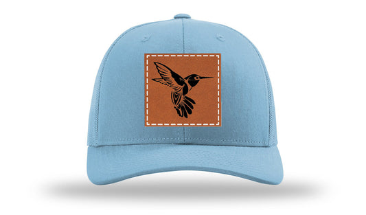 Hummingbird Leather Patch Richardson 112 Hat