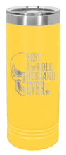 Load image into Gallery viewer, Best Asshole Husband Laser Engraved Skinny Tumbler (Etched)
