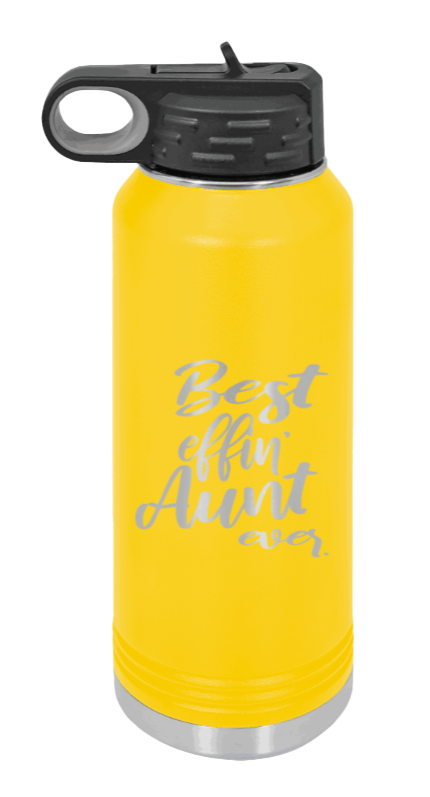 Best Effin Aunt Ever - 32oz Mug Laser Engraved- Yellow