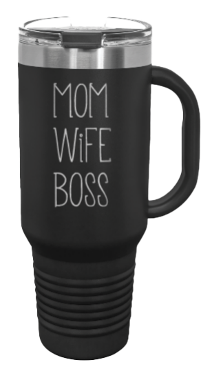Mom Wife Boss 40oz Handle Mug Laser Engraved