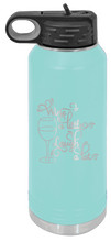 Load image into Gallery viewer, Wine A Little Laugh A Lot Laser Engraved Water Bottle (Etched)
