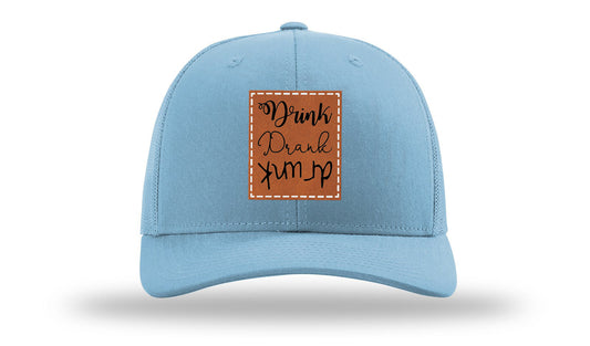 Drink Drank Drunk Leather Patch Richardson 112 Hat