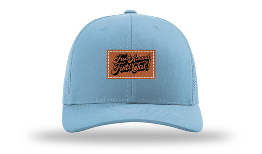 F*ck Around Find Out Leather Patch Richardson 112 Hat