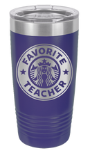 Load image into Gallery viewer, Favorite Teacher Laser Engraved Tumbler (Etched)
